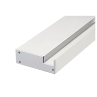 GLENOS Prof. wanddrager profiel mat wit 1m