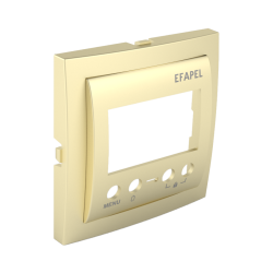 Efapel Centraalplaat Tbv Mulitifunctionele Klokthermostaat Goud
