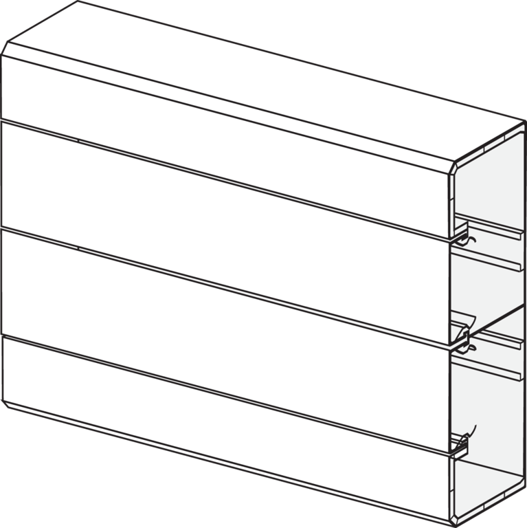 Niko - Installatiekanaal 160x50mm incl. deksel, lengte 2m