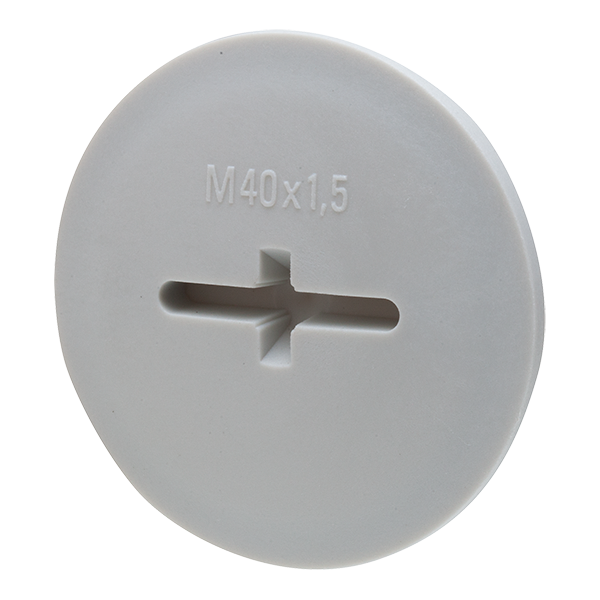 Wiska EVSG40 blindstop M40 grijs