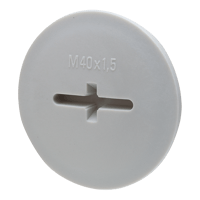 Wiska EVSG40 blindstop M40 grijs