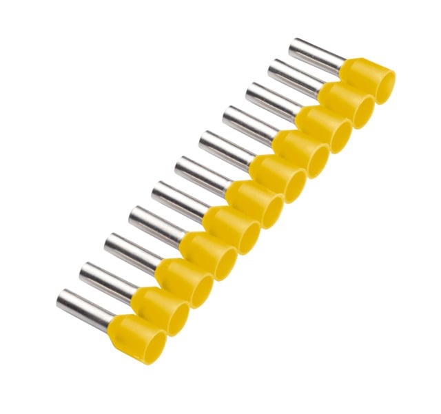 GeÏsoleerde Adereindhulzen op Strip, 1mm², geel