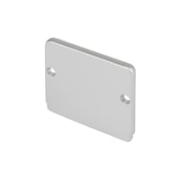 GLENOS eindkappen indus. profiel Flat zilver 2st