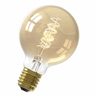 Calex LED Flex Filament Globelamp G80 220-240V 3.8W E27 250lm 2100K Go