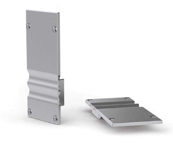 Eindkap Powerline Slim 30, Aluminium