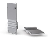 Eindkap Powerline Slim 30, Aluminium