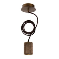 Calex Retro pendant, antique-bronze fittings E40 (2 mtr wire)
