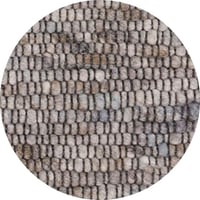 Rond wollen vloerkleed Diane Grijs Mix 05