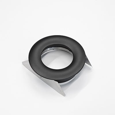 Downlight ring, rond verdiept, ø78(ø70)mm, zwart, vast, lage UGR, met