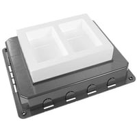 Efapel vloerdoos 12 mod. inbouw