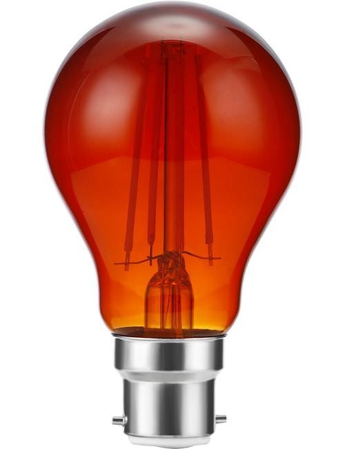 LED Ba22d Fila GLS A60x105 230V 207Lm 8W fire amber