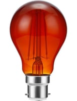 LED Ba22d Fila GLS A60x105 230V 207Lm 8W fire amber