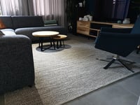 Wollen vloerkleed Liz Antraciet