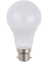 LED Ba22d GLS A60x110 12-60V 550Lm 7W 830 160° AC/DC Opal No