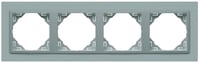 Efapel animato afdekr. 4v aluminium/aluminium