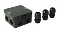 AT2500.01 Kabeldoos AK1-M25 IP65 (+ wartels) Zwart