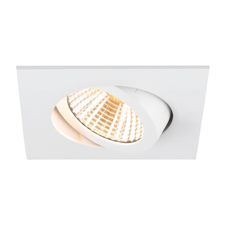 NEW TRIA® 68, plafondinbouwring, L: 8.2 B: 8.2 H: 2.6 cm, IP20, wit