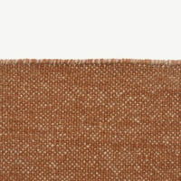 Kvadrat vloerkleed Yield without fringes Roest 0521