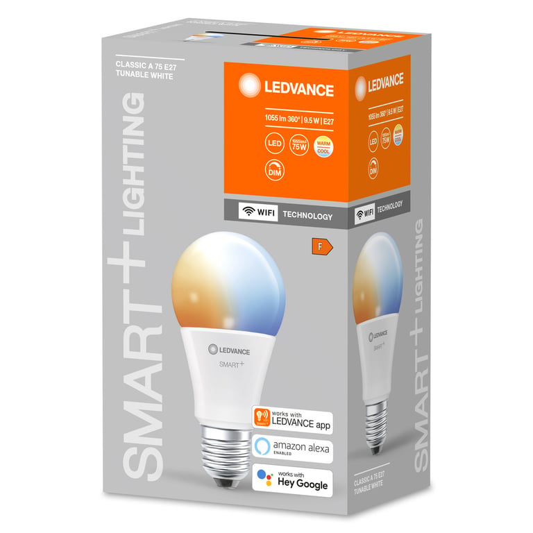 SMART+ WiFi Classic Tunable White 75 9.5 W/2700…6500K E27 (CS à 1 PCE)