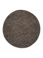 Rond wollen vloerkleed Ankie Charcoal