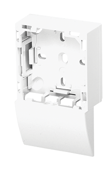 Efapel adapter (zij) tbv 47 serie schakelmateriaal b16mm-h10mm wit