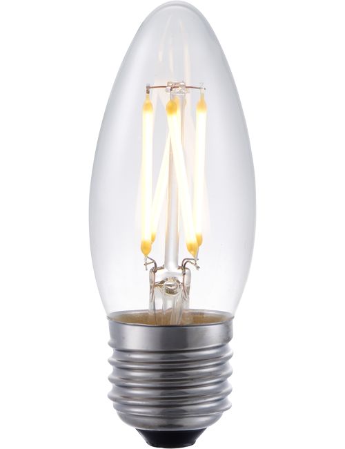 LED E27 Fila Candle C35x100 230V 320Lm 4W 925 AC Clear Dim
