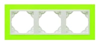 Efapel animato afdekr. 3v groen/wit ice