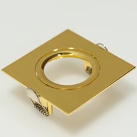 Downlight ring, vierkant 88(76)mm, messing