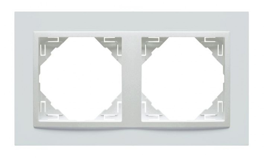 Efapel animato afdekr. 2v wit/wit