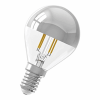 Calex Top Mirror P45 Chrome Straight filament 220-240V 3.5W 250lm E14