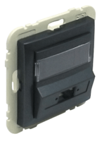 Efapel C.P. Koppeling Voor Sc Apc Simple/Lc Duplex Fo Connector Zwart