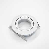 Downlight ring, rond verdiept, ø85(ø79)mm, echt wi, Kantelbaar, lage U
