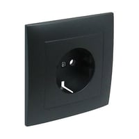 Efapel Monoblok Afdekking En Wcd Met Ra Kindvr. (Schuko) D.Grijs