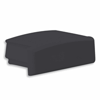 E75B eindkap zwart voor profiel SL8/NL8, 1st