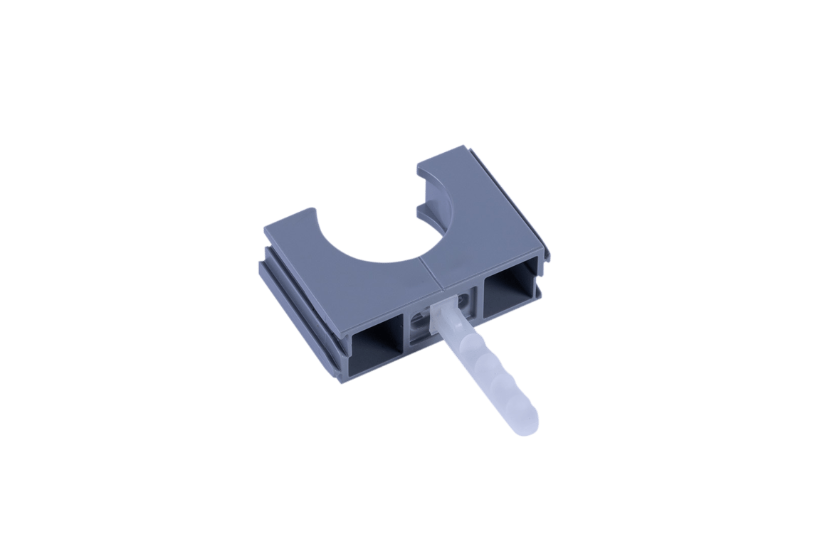 Polfix VSV slagvast met plug 16mm donker grijs RAL7037