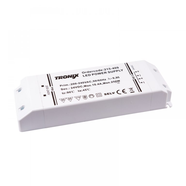 LED Voeding | 24V | 250W | Blok type binnen