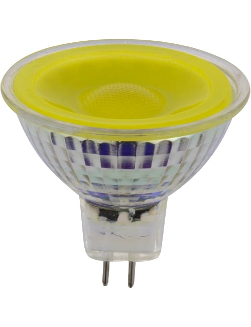 LED GU5.3 MR16 Glass 50x47.5 12V 5W 38° AC/DC Yellow Non-Dim