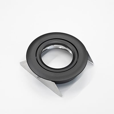 Downlight ring, rond verdiept, ø85(ø79)mm, zwart, Kantelbaar, lage UGR