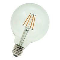 Calex LED Full Glass Filament Globe Lamp  220-240V 6W 600lm E27 G95, Clear 2700K, energy label A+