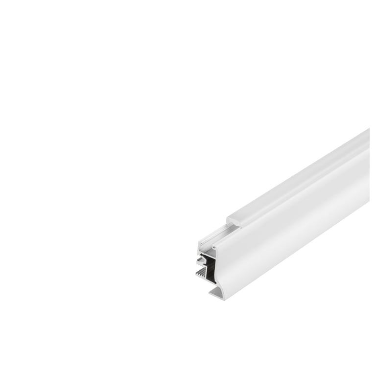 GLENOS Plintprofiel 100 wit mat, 1m, incl. cover