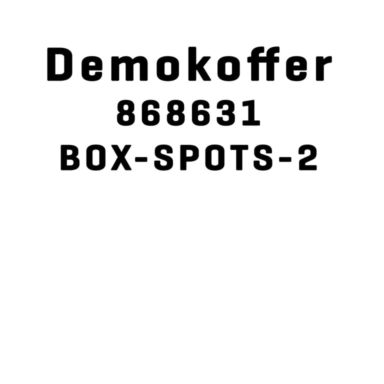 LUMIKO DEMOBOX-SPOTS-2 - Lumiko demonstratie koffer voor SPOTS DEEL2