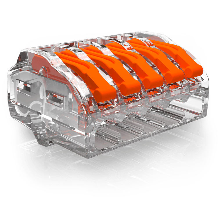 Conex trans. Universele Lasklem 5 voudig (massief/soepel 0,2-4 mm²) Do