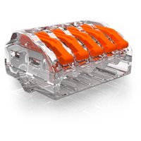 Conex trans. Universele Lasklem 5 voudig (massief/soepel 0,2-4 mm²) Do