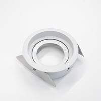 Downlight ring, rond verdiept, ø85(ø79)mm,echt wit, Kantelbaar, met bl