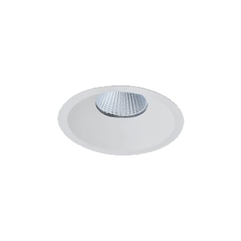 Downlight ring, rond 170(150)mm, wit vast