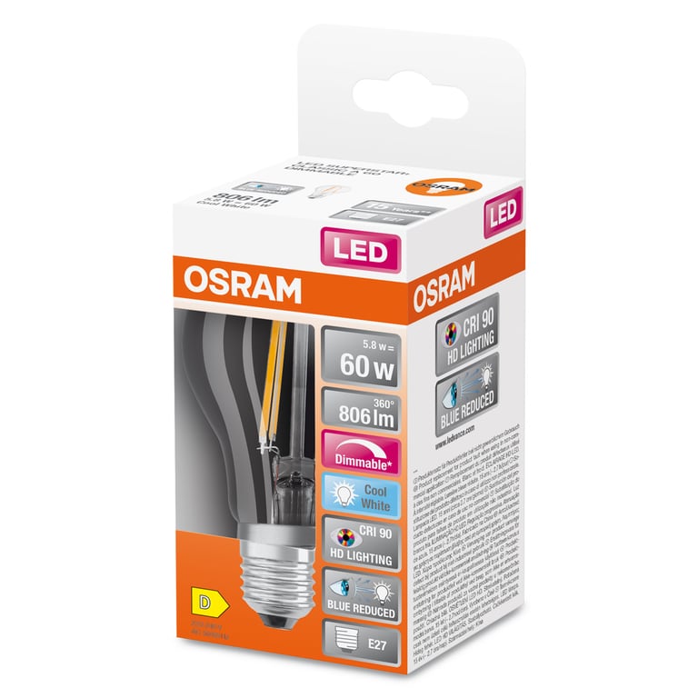 LED SUPERSTAR PLUS CLASSIC A FILAMENT 60 5.8 W/4000 K E27 (CS à 1 PC