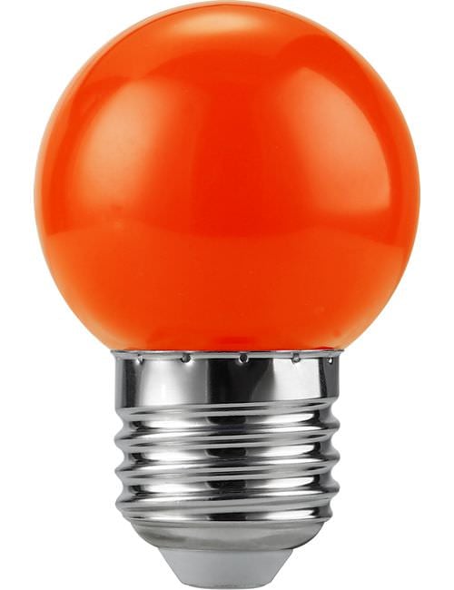 LED E27 Ball G45x72 230V 1W 320° AC Red Non-Dim