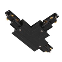 T-verbinder, voor S-TRACK 3-fase-inbouwrail, aarde binnen links, zwart