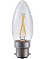 Masterlight - LED Ba22d Fila Candle C35x100 230V 150Lm 1.5W 925 AC Clear V SL024061502