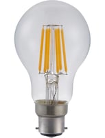 Masterlight - LED Ba22d Fila GLS A60x105 230V 430Lm 5.5W 925 AC Clear Dim SL024070502